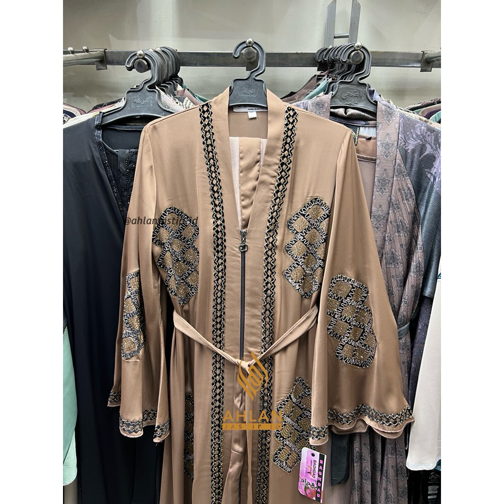 SET ABAYA MAGHDAD FREE PASHMINA || ABAYA IMPOR MESIR ORIGINAL