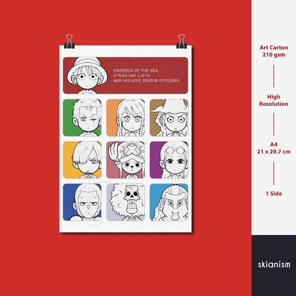 Poster Anime One Piece Straw Hat Crew | Poster A4