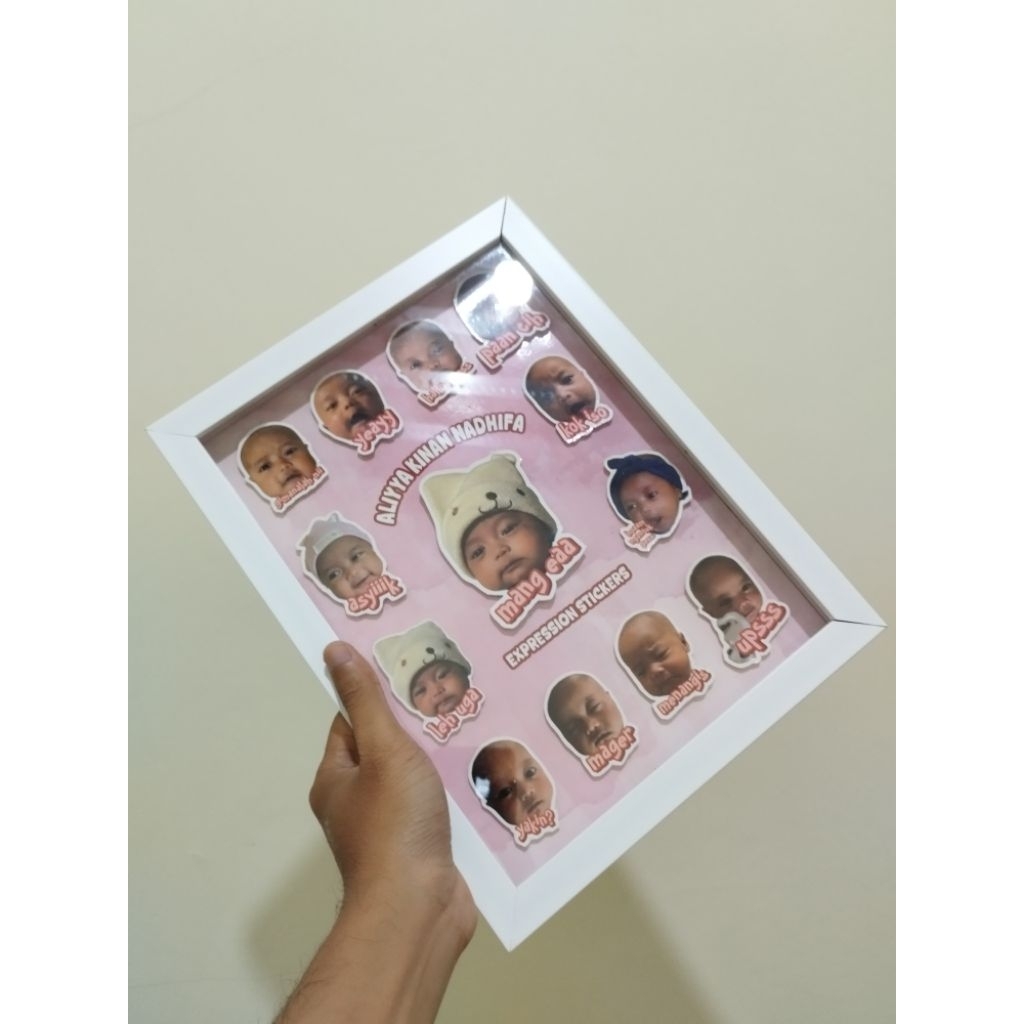 FOTO BAYI FRAME 3D / MILESTONE BABY / KADO BAYI / HIASAN DINDING / NEW BORN