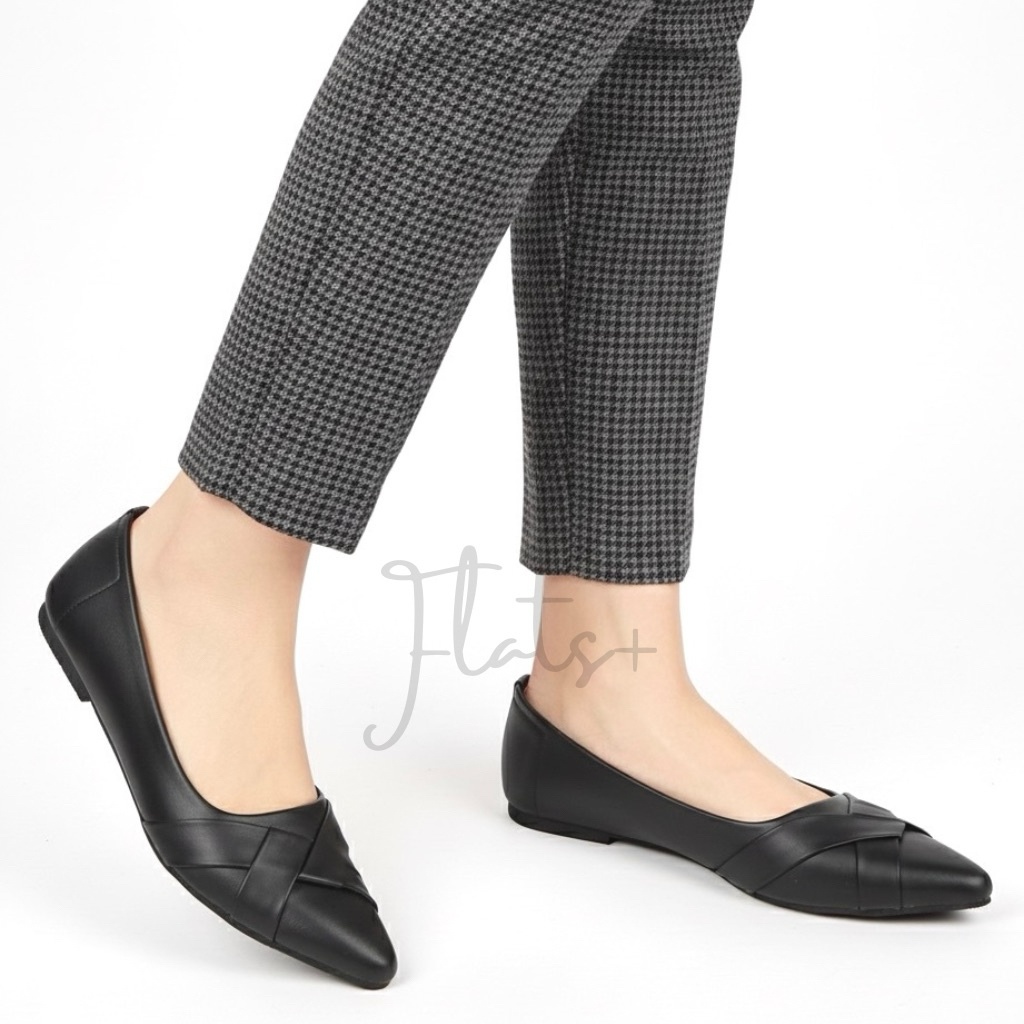 Andara-Flatshoes Big Size Wanita Sol Karet Ukuran Jumbo 41,45