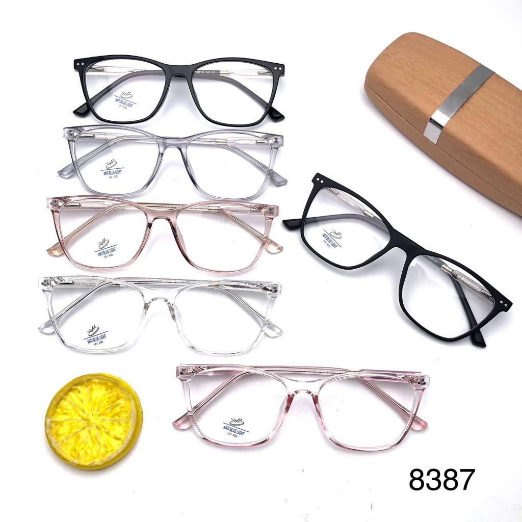frame cat eye kotak plastik wanita 8387