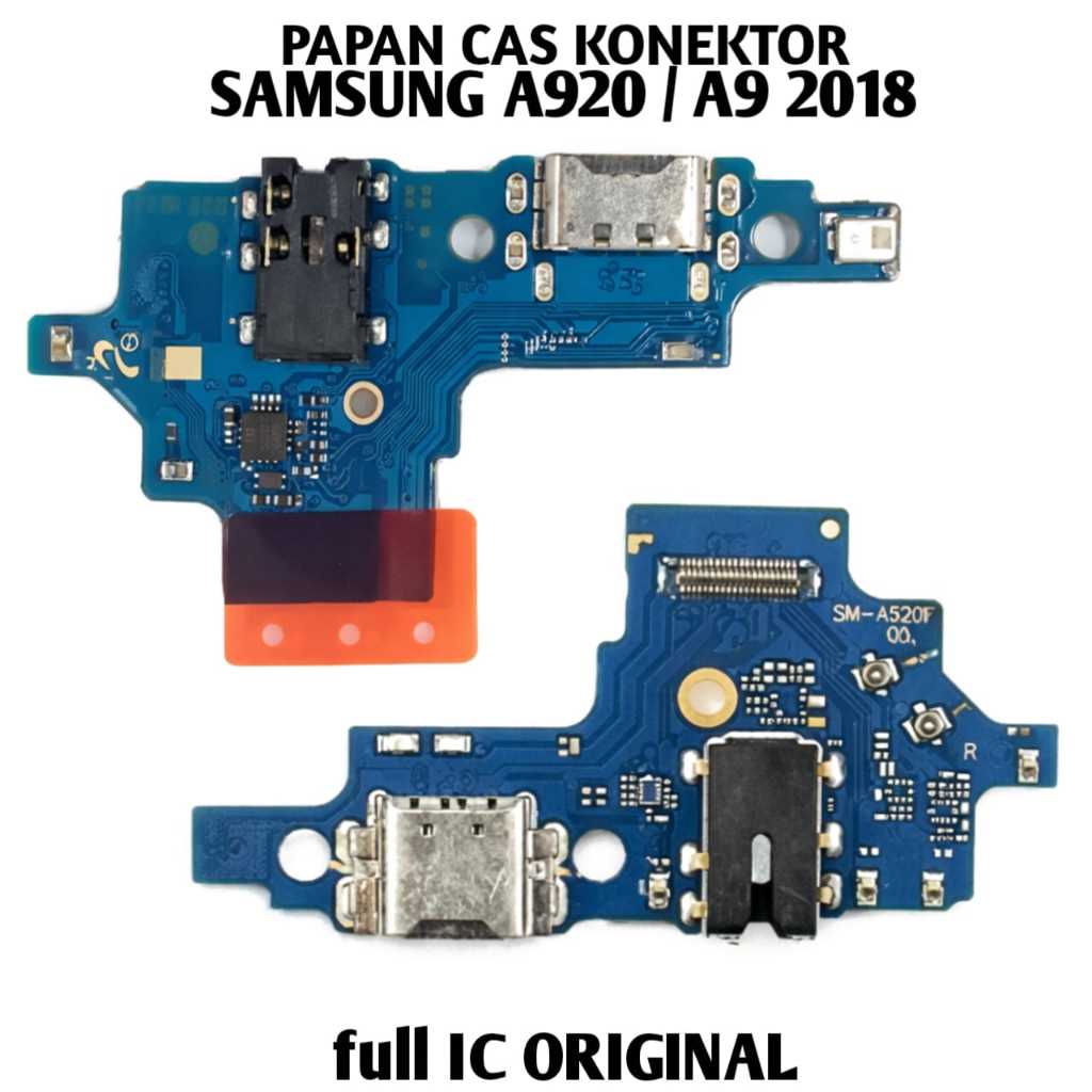 papan cas samsung A920 / A9 2018 original konektor pcb full ic board pengganti conektor mic ct meeto