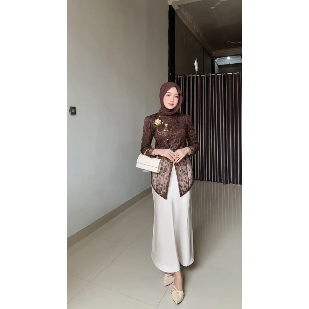 Outer kebaya janggan / Outer brokat janggan modern