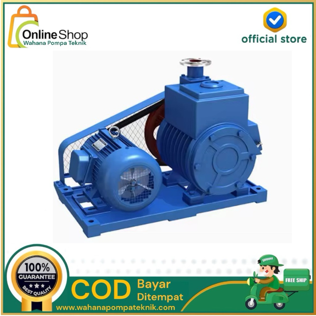 Rotary Vane Vacuum Pump Rotor 2X-15 2,2KW 380V Pompa Vakum Rotary Vane Baling-Baling Putar