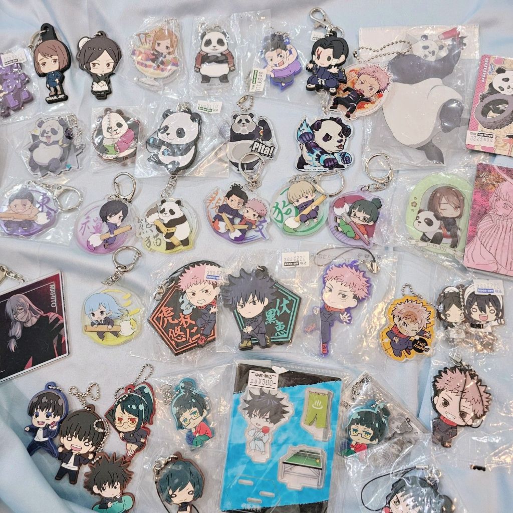 Merch Anime Jujutsu Kaisen Official / Gantungan Rubber dan Akrilik Anime JJK Jujutsu Kaisen Official