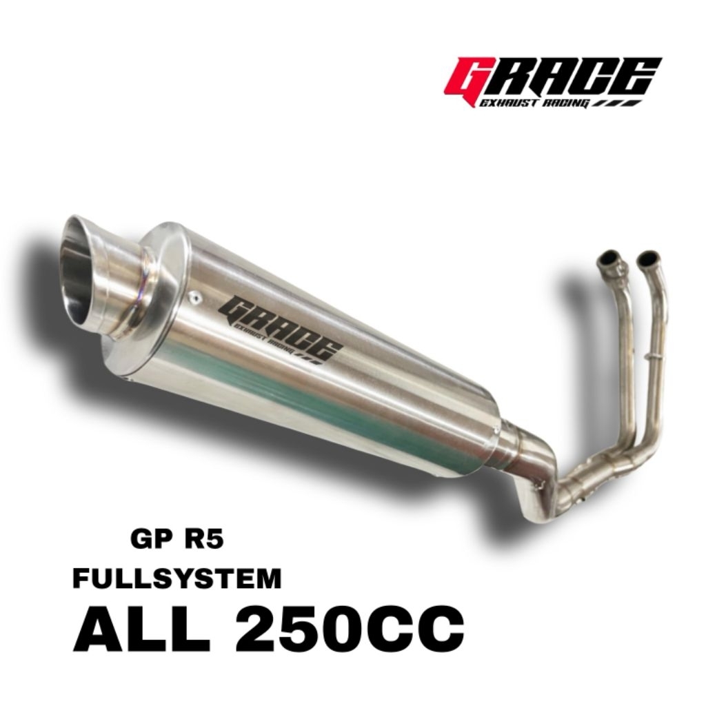 knalpot fullsystem cbr250 R25/mt25 ninja250 original Grace Type gp r5