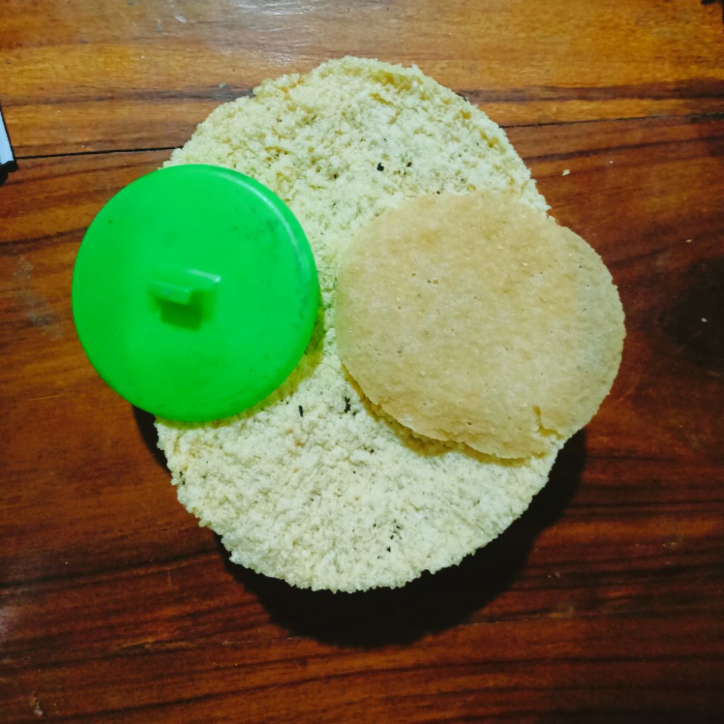 Bundar Rasa Bawang, Krupuk puli, lempeng puli, gendar mentah 1Kg