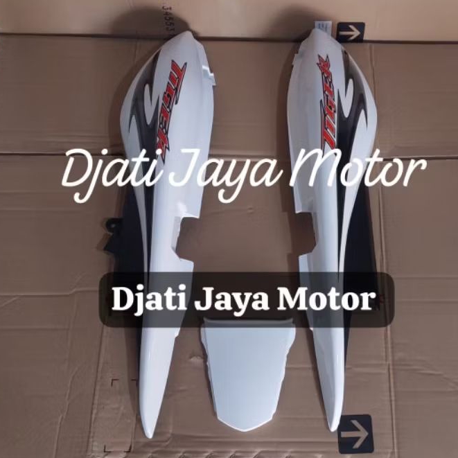 Cover Body Honda Tiger Revo Tirev Putih set Striping Berkualitas