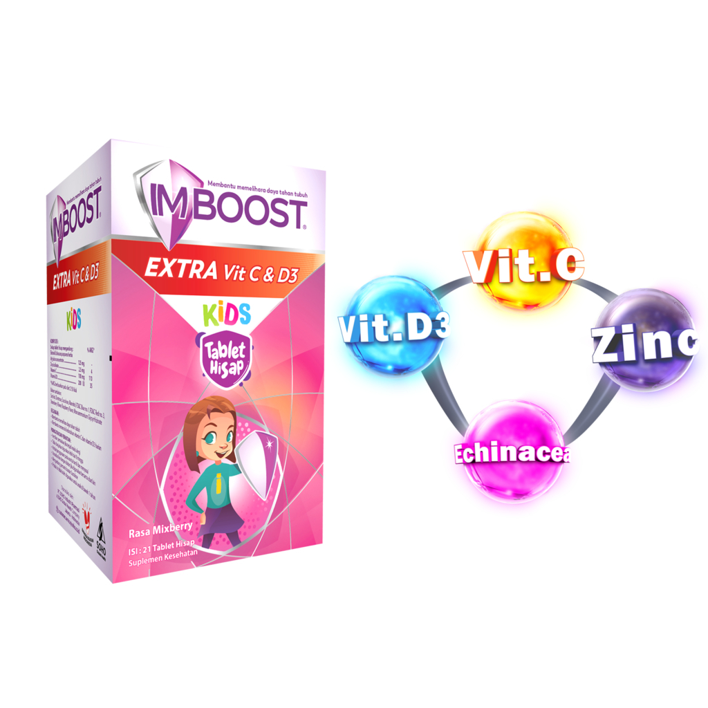Imboost Kids Imboost Permen Imboost Anak Tablet Hisap 21 tab Vitamin Anak Vitamin Permen Anak Jaga I