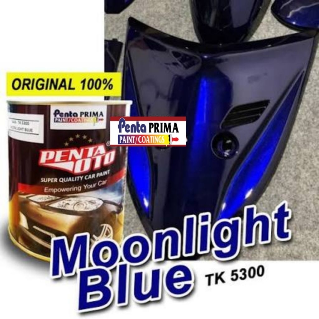 Cat  Penta Oto Moonlight Blue 200ml Cat  PU Metalik, Warna Biru Candy Gelap