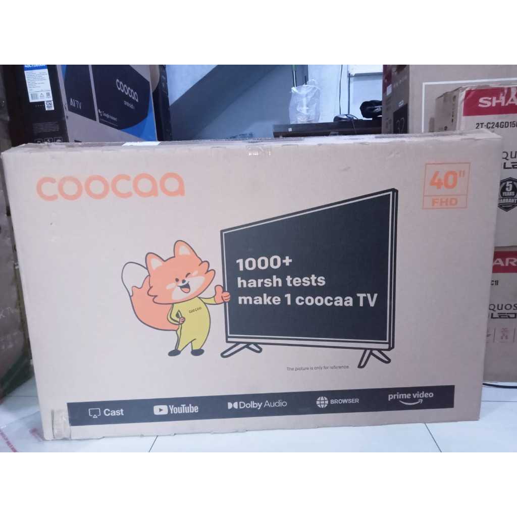 TV LED 40IN SMART YOUTUBE COOCAA SMART KONDISI TV BEKAS SIAP PAKAI BONUS PACKING KAYU