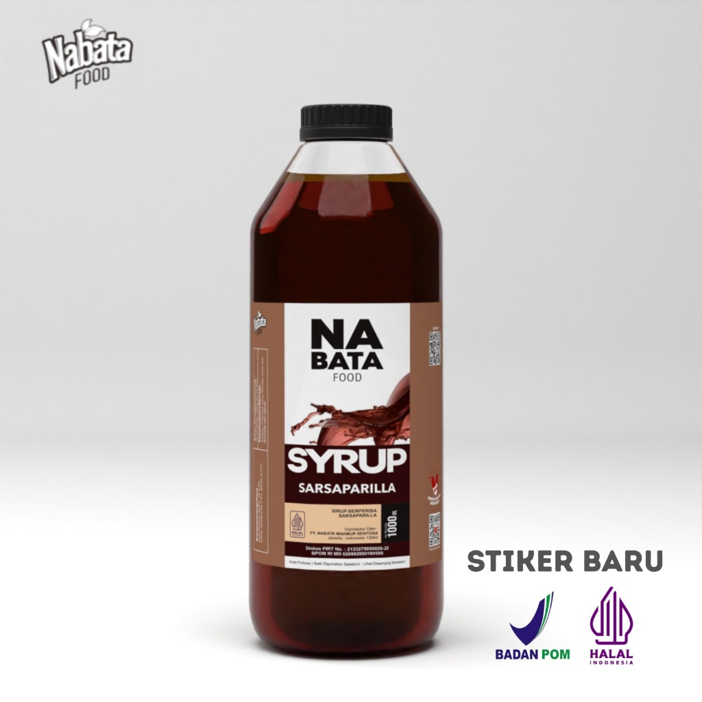 NABATA FOOD - Sirup Rasa Sarsaparilla 1000 ML