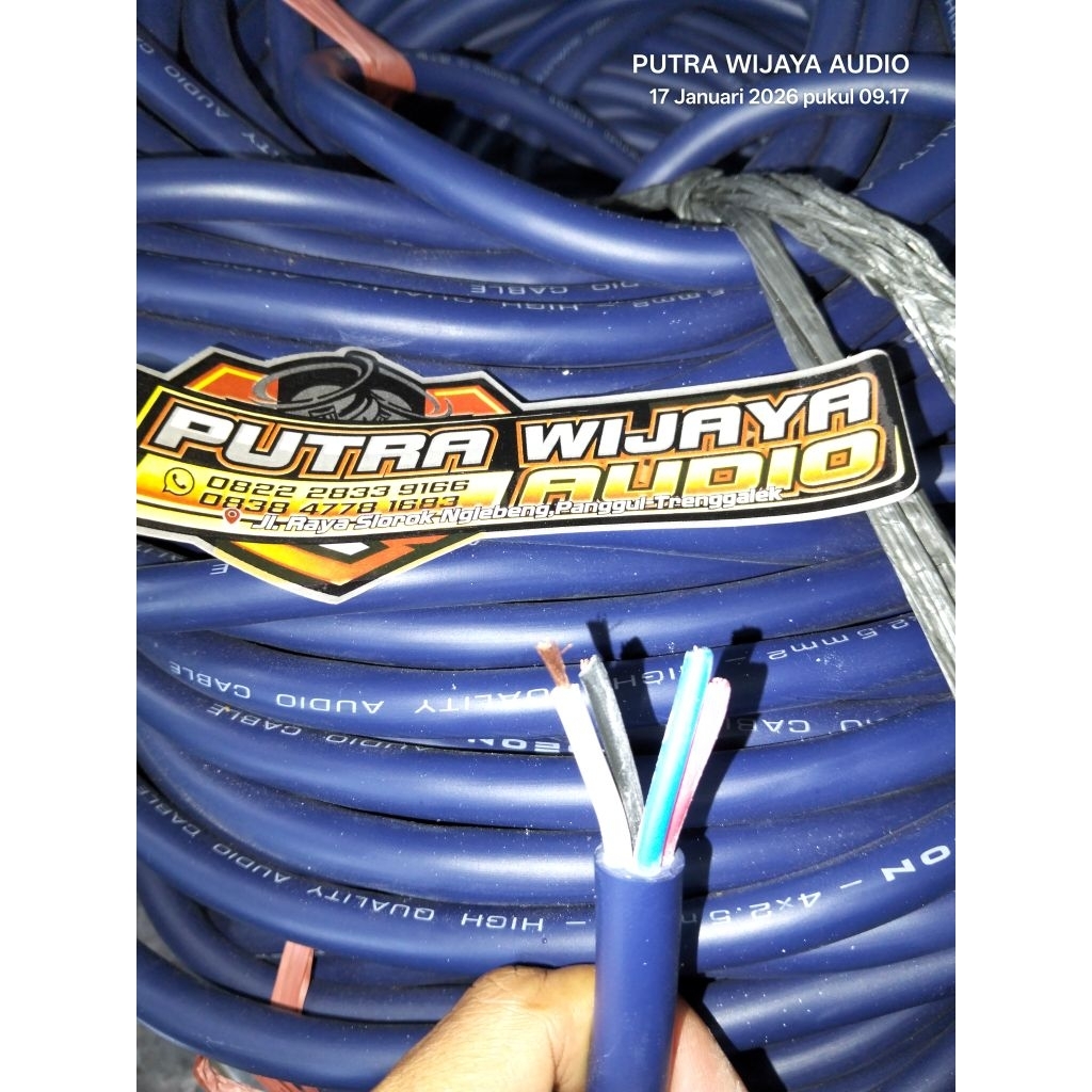 kabel audio speaker ODEON BIRU 4x2.5mm