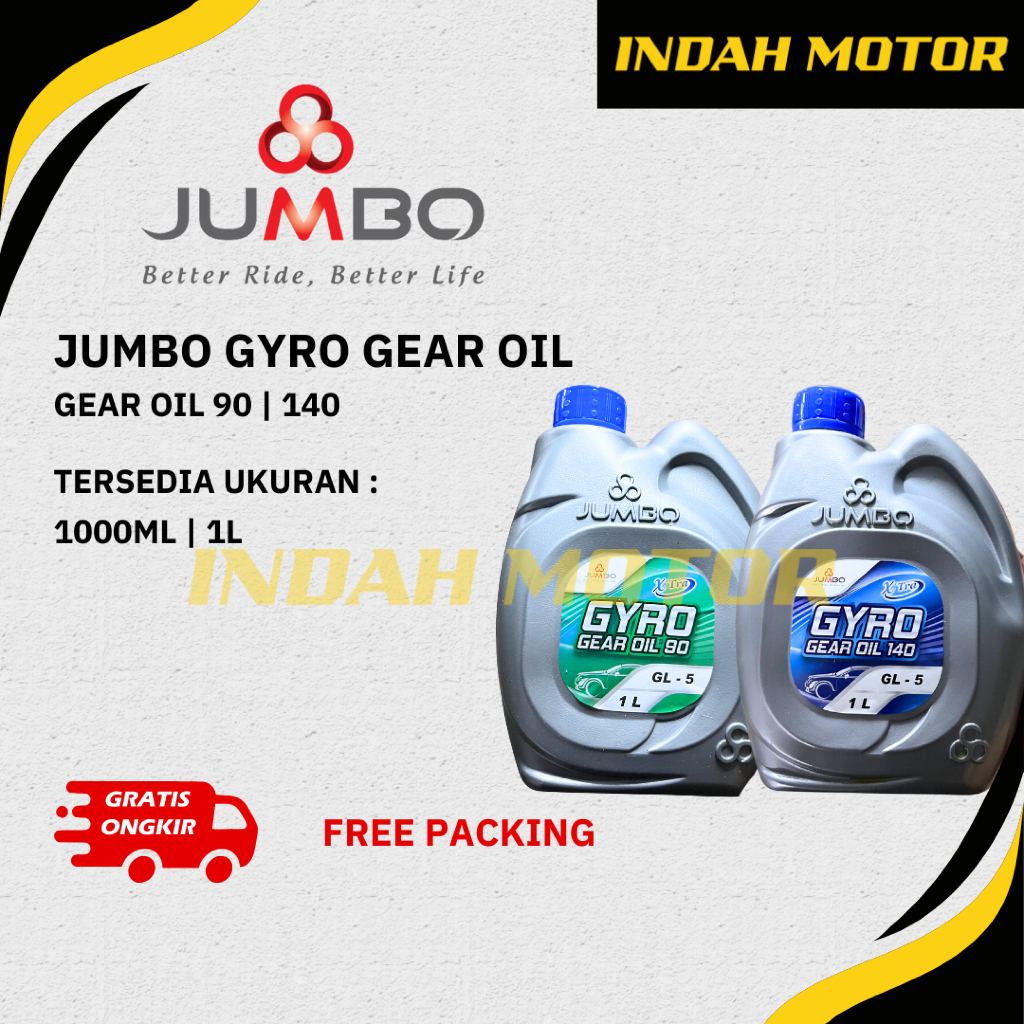 OLI JUMBO GYRO | GEAR OIL 90 | 140 | 1000ML / 1L | OLI GIR | OLI GARDAN | OLI GARDAN MOBIL