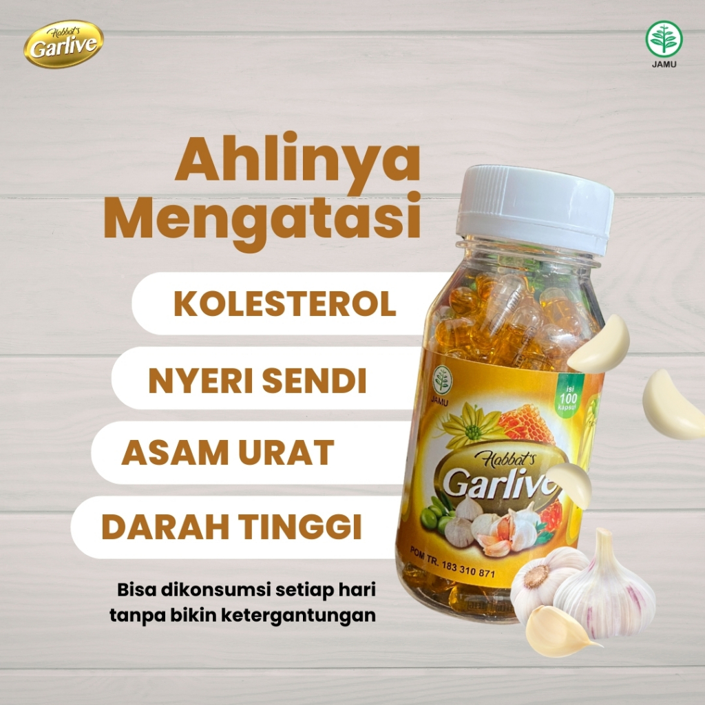 Habbats Garlive Extra Habbatussauda Bawang Lanang Plus Propolis dan Zaitun
