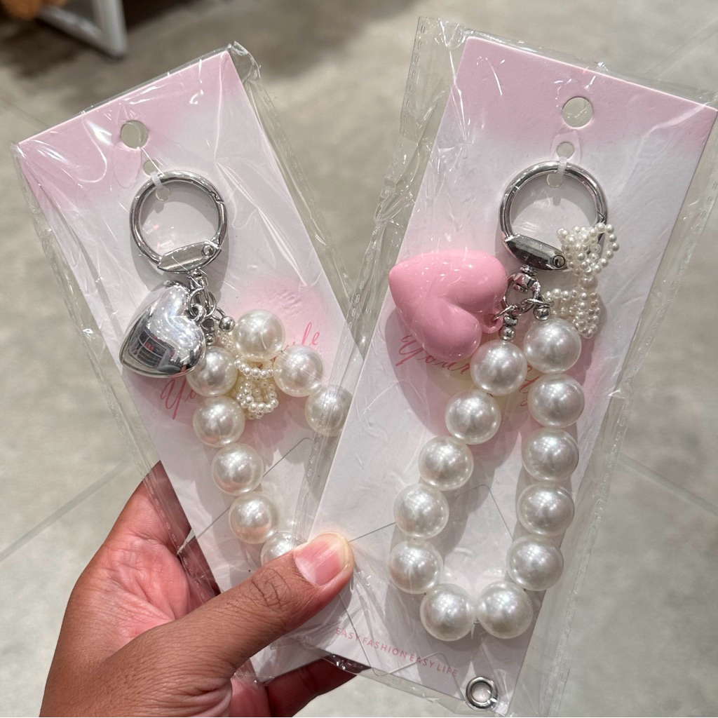 MINISO SOFT PEARL PHONE & BAG CHARM LUCU ESTETIK