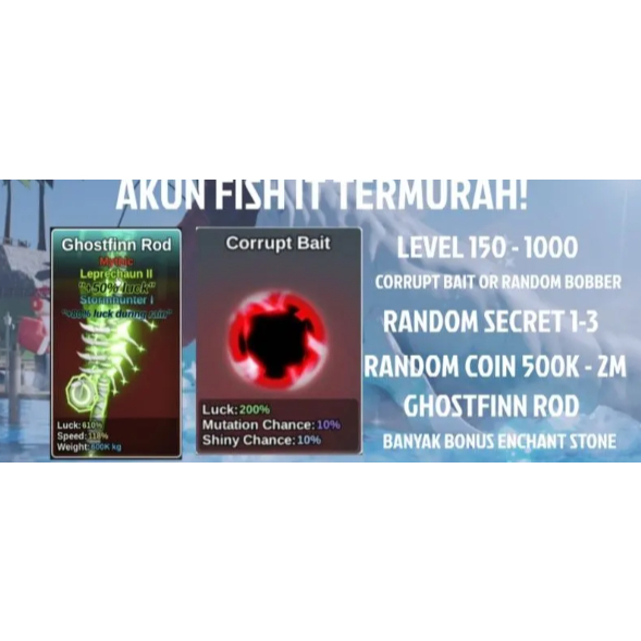 AKUN FISH IT Ghostfinn Rod