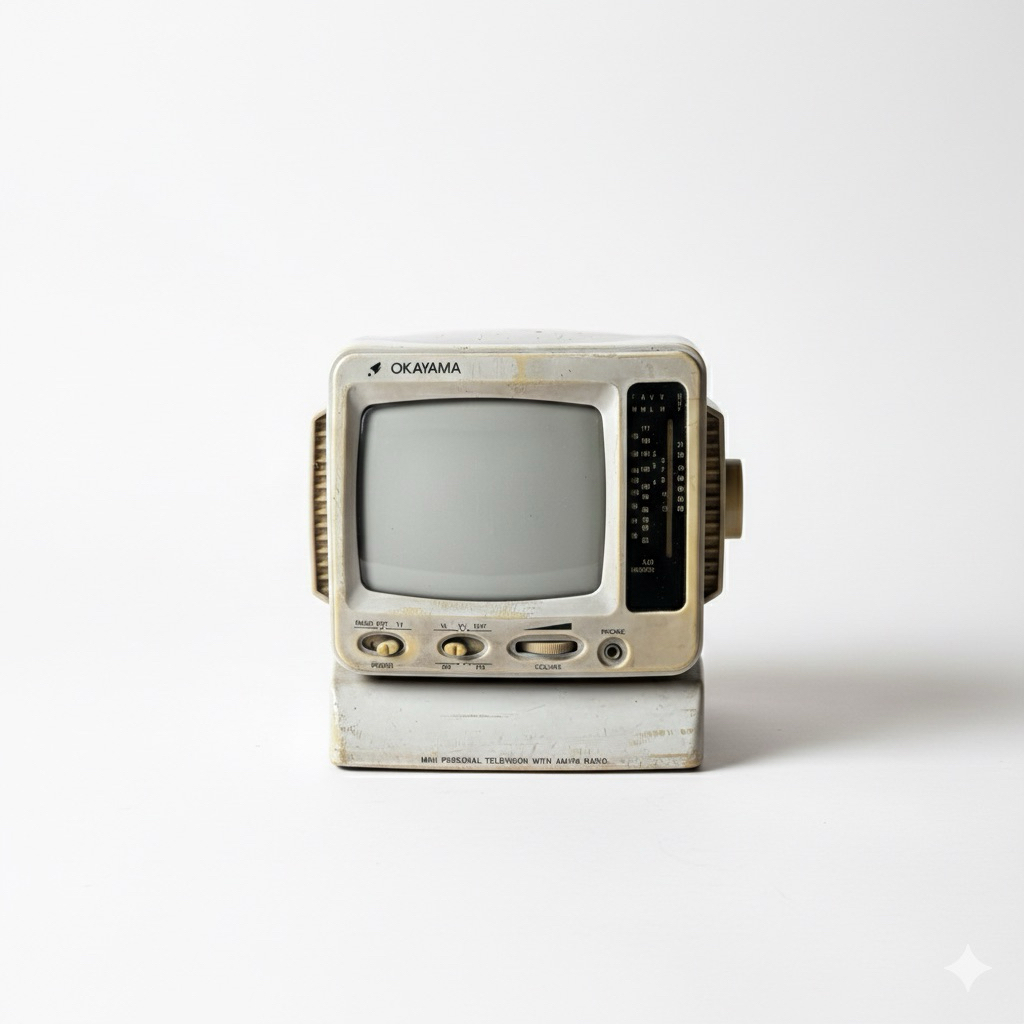 TV Mini Jadul OKAYAMA Vintage 1960–70an