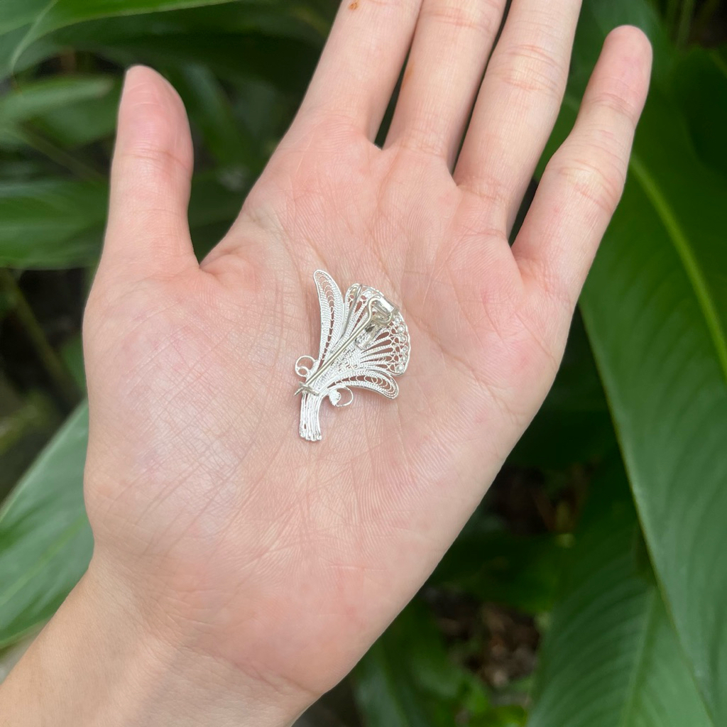 Bros Pendant Filigree Perak 925