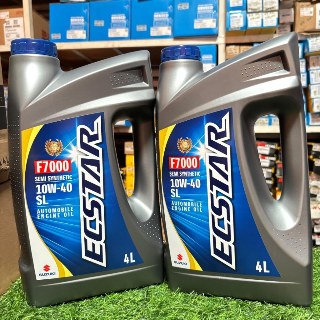Oli Mesin Mobil Suzuki ECSTAR F7000 Semi Synthetic 10W-40 API SL 4L | Oli Asli Original Suzuki | Mes