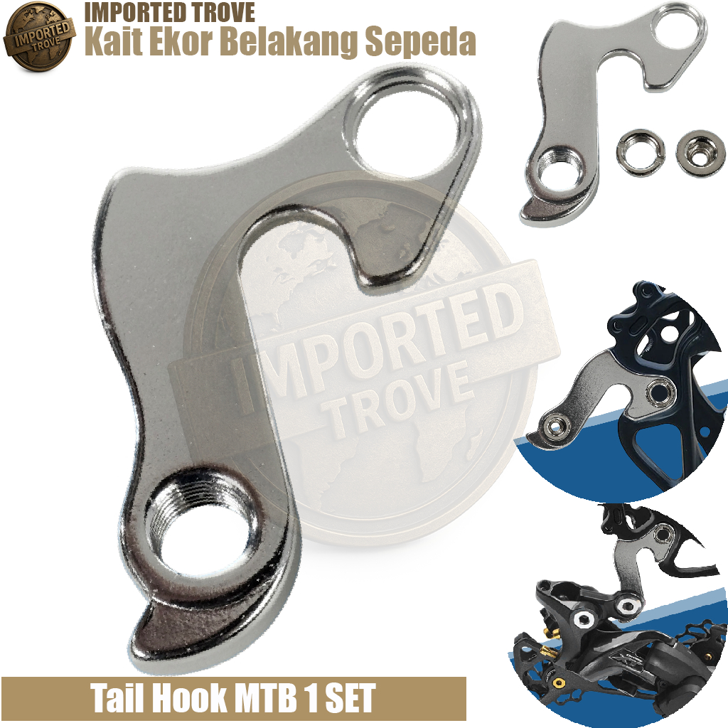 FOXRACE Kait Ekor Belakang Konverter Derailleur Sepeda Tail Hook MTB - LU001 Rangka Sepeda Jalan Ray