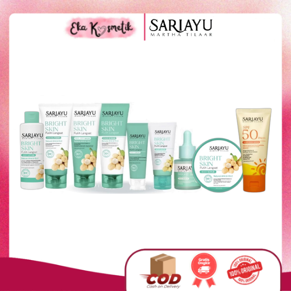 SARIAYU PAKET SESERAHAN 9PC (BRIGHT SKIN SERIES) / EKA KOSMETIK