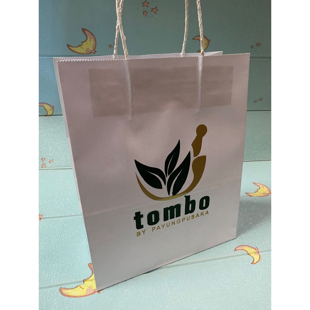 PAKET PAPER BAG COKLAT KRAFT CUSTOM - TAS SOUVENIR PERNIKAHAN BAHAN KRAFT SABLON