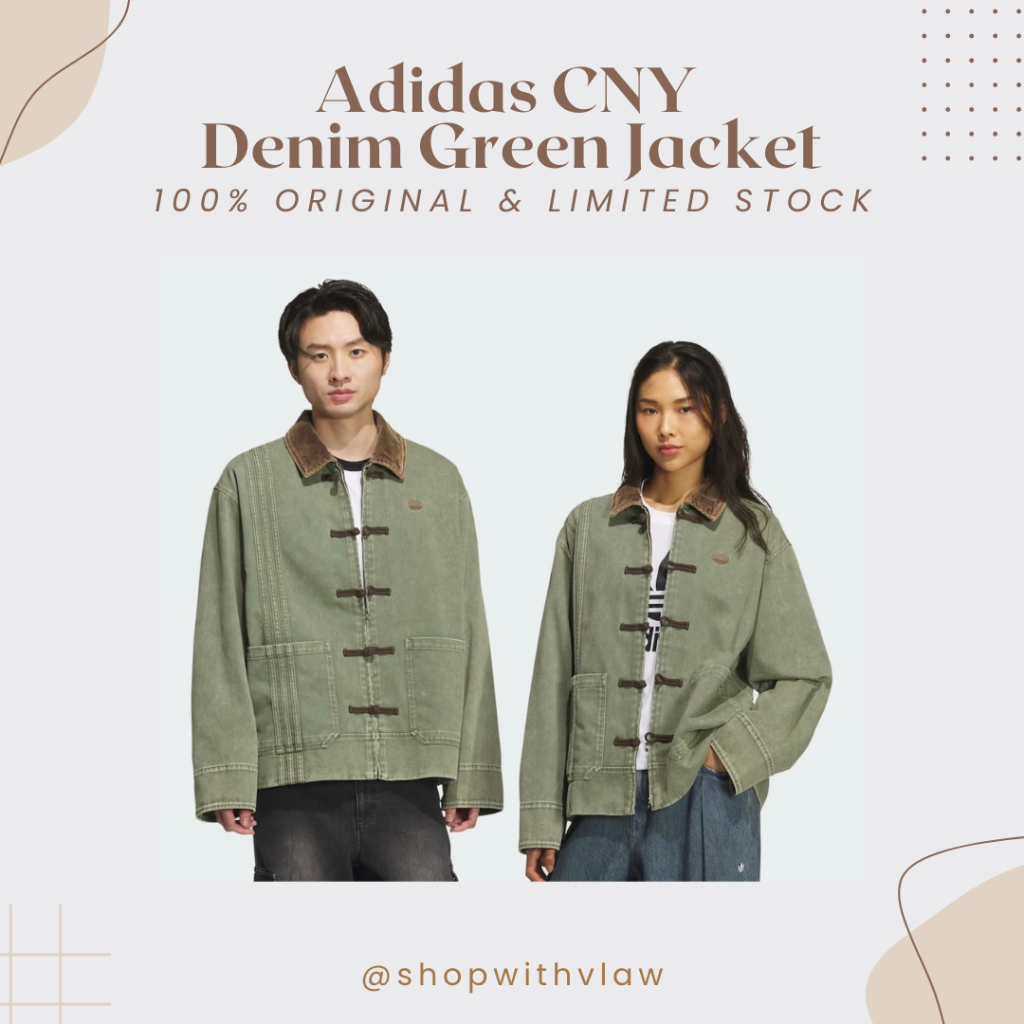 [READY] Adidas CNY Denim Green Jacket Original Unisex