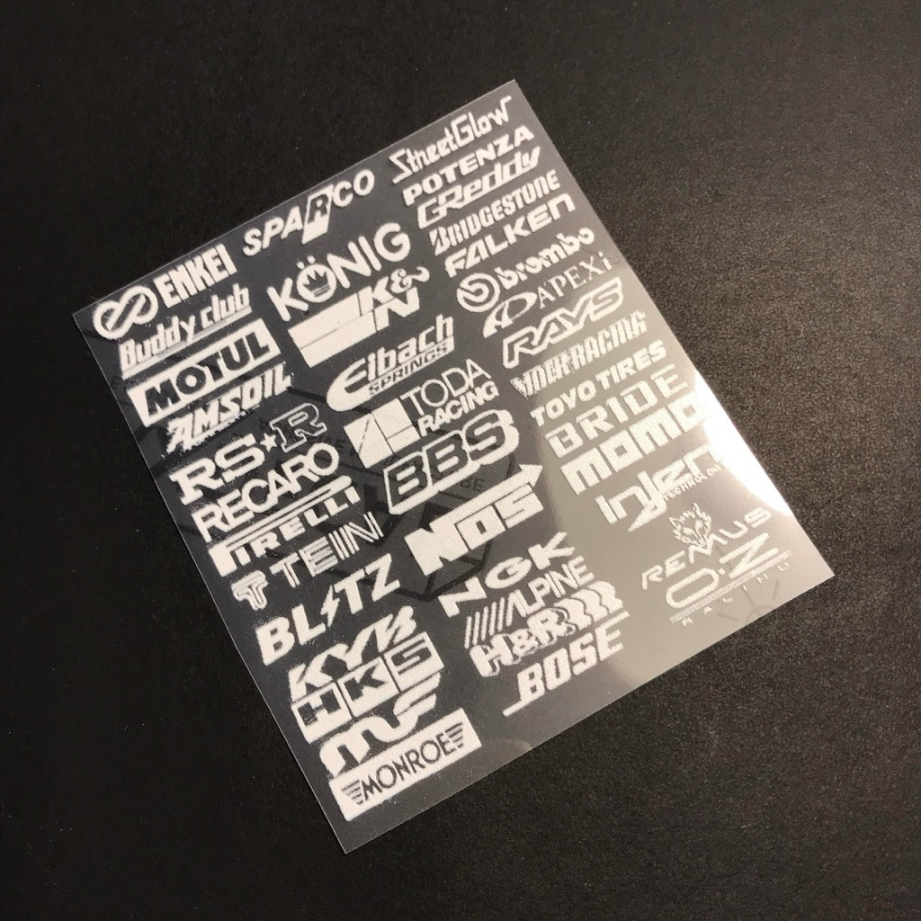 sticker RC drift RC rally sponsor brand