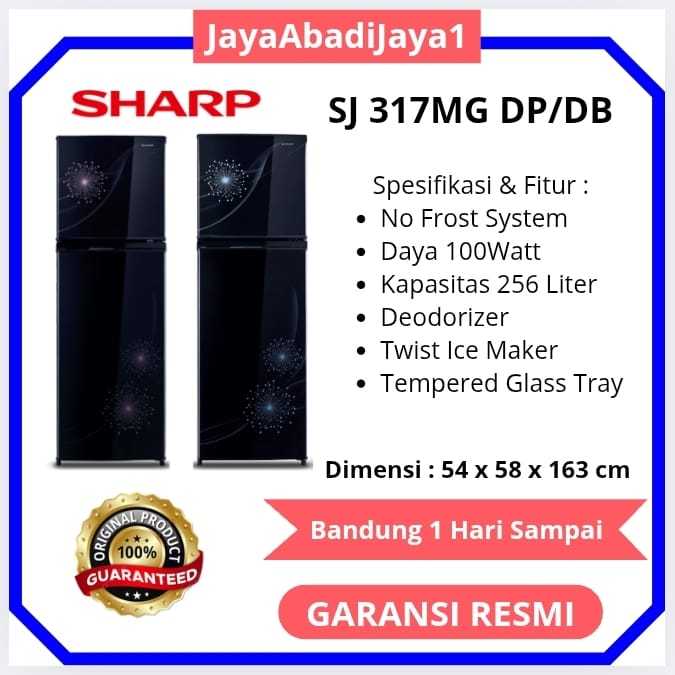 kulkas Sharp 2 pintu SJ 317 mg