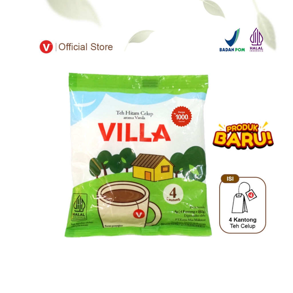 Teh Villa, Teh Celup Sachet (Sachet)- Black Tea, Teh, Teh Hitam