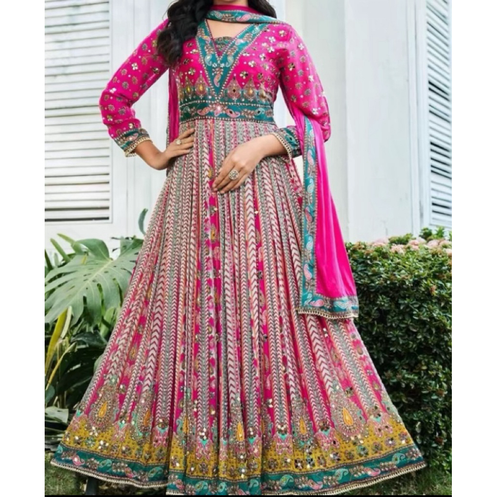 Dress wanita asli india viral terbaru