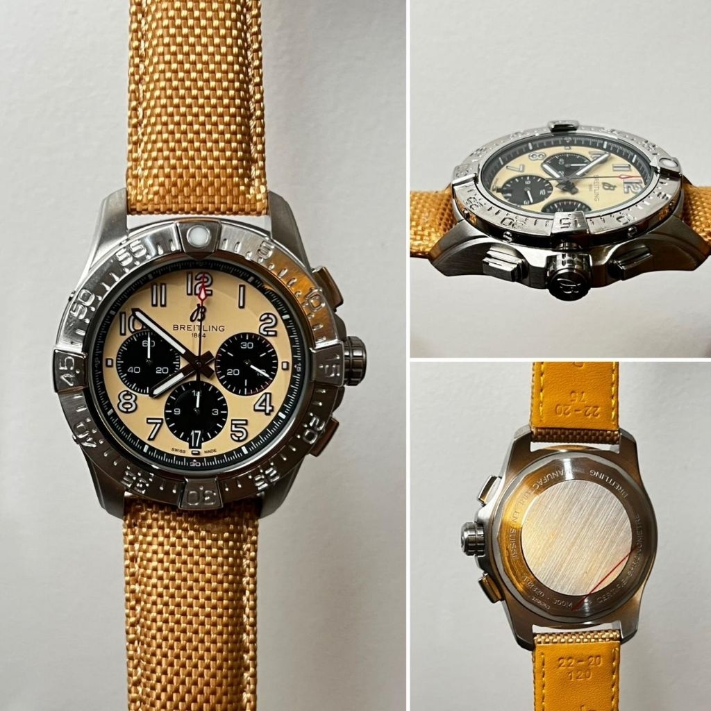 Jam Tangan Pria Sultan BREATLING AVENGER B01 Chronograph Japan Quartz Movement Elegant Stylish 44mm