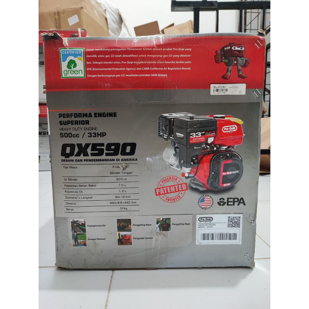 Gasoline Engine Proquip GX590 33HP - Mesin Penggerak Bensin Serbaguna