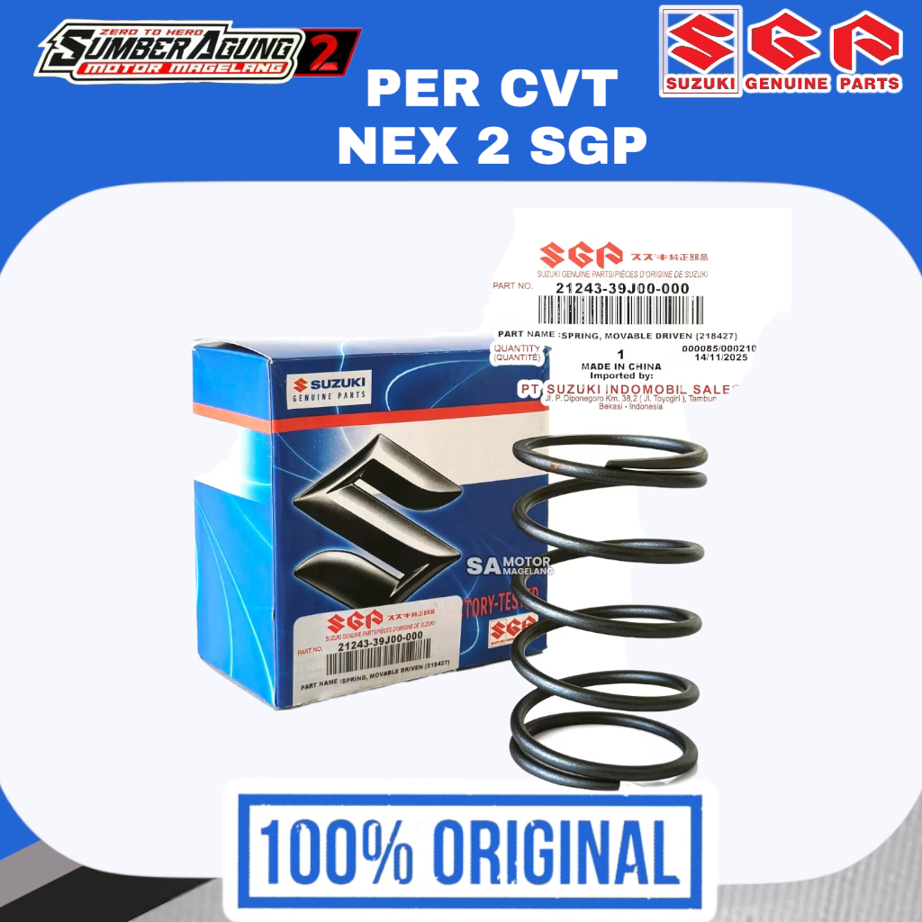 PEER PER PIR CVT SUZUKI NEX 2 II ADDRESS ORIGINAL SGP