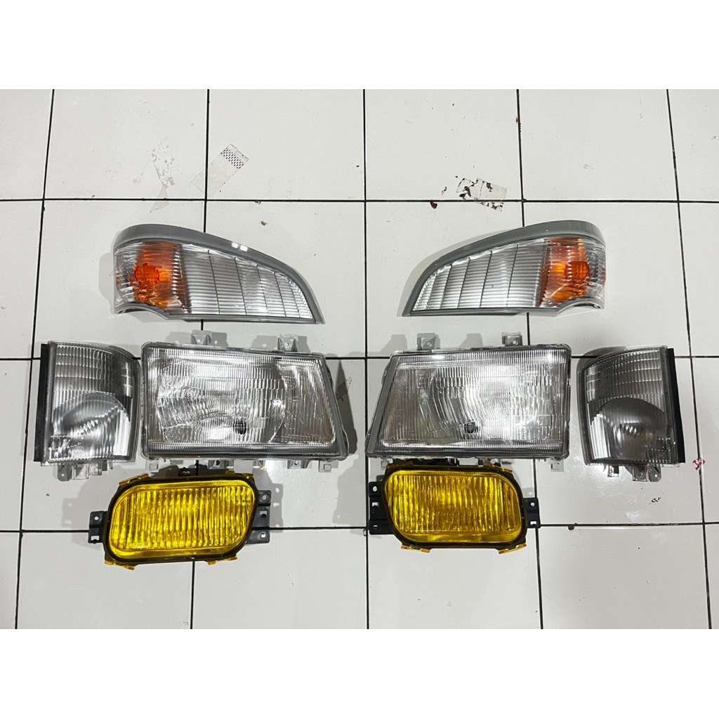 Lampu Depan Komplit lampu bemper Mitsubishi Canter 110,125,136 Euro 2/Euro 4 - Copotan Ori Bawaan Mo