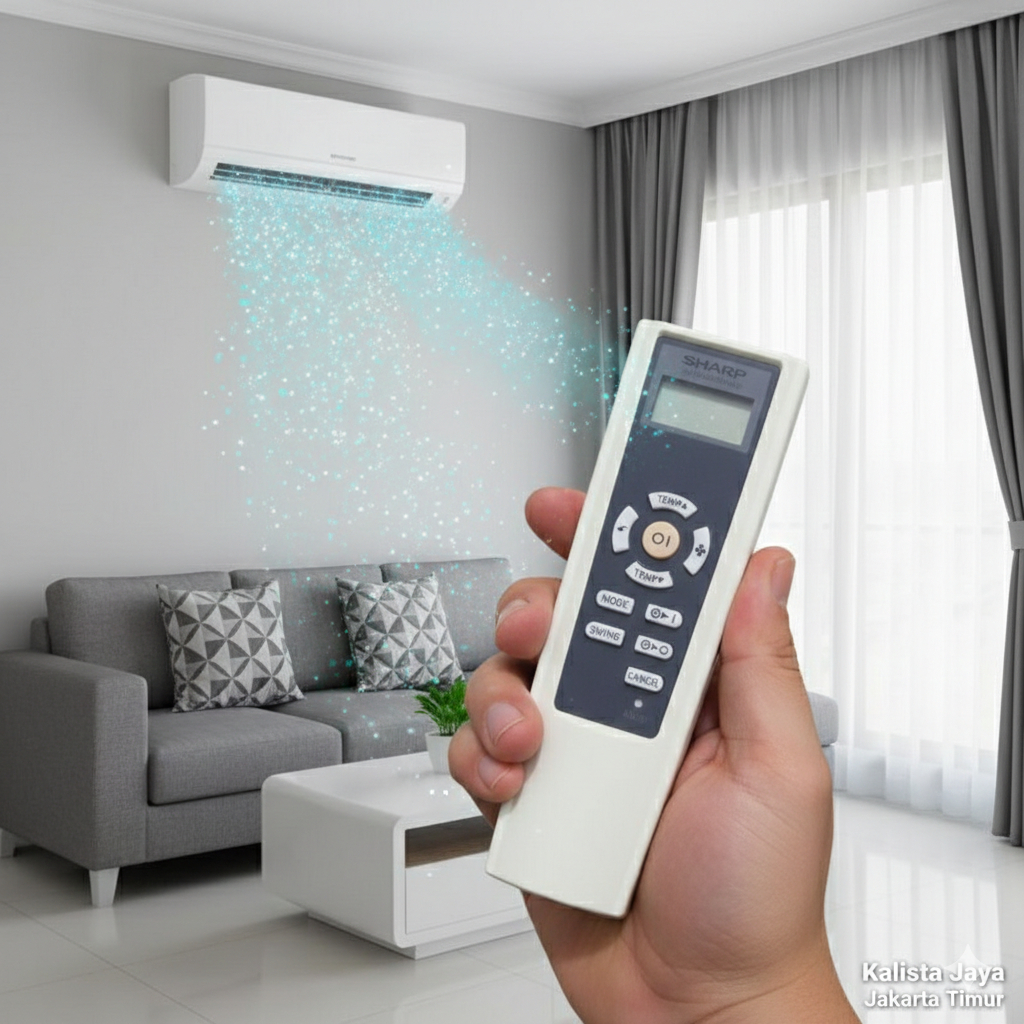 REMOTE REMOT AC SHARP CRMC-A863JBEZ ORIGINAL 100%