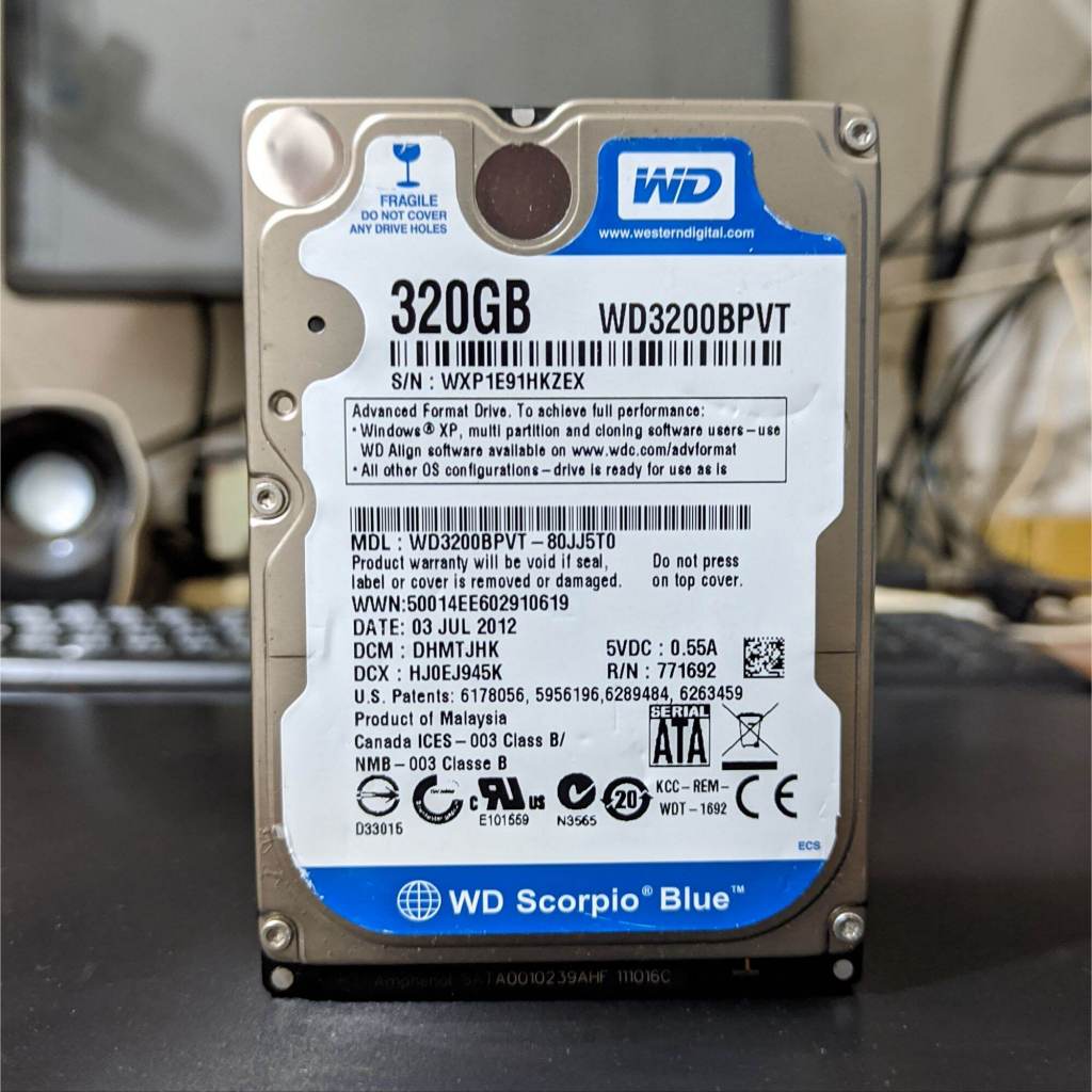 Hardisk Leptop WD  320GB