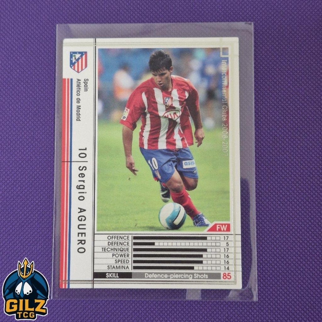 Kartu Bola Sergio Aguero Panini WCCF 2006-2007