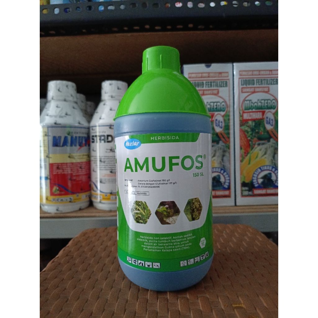 HERBISIDA KONTAK SISTEMIK AMUFOS 150SL SANGAT EFEKTIF MEMBASMI RUMPUT LULANGAN