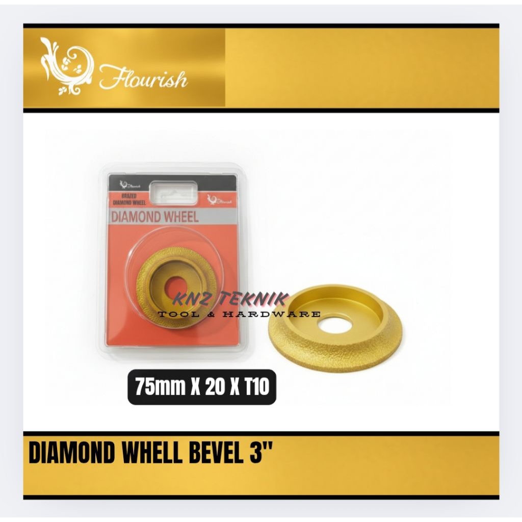 Diamond Bevel Granite Poles Pinggul Granit Keramik Marmer Flourish