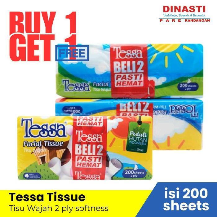 [BUY 1 GET 1] Tissue Tessa Facial Tissue 200sheet 2ply