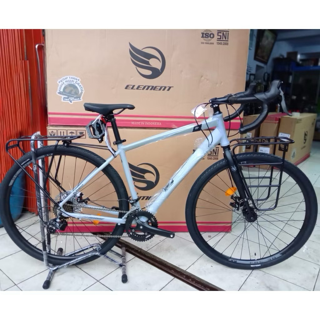 SEPEDA ELEMENT FRC 38 / FRC38 2 x 8 speed GRAVEL BIKE TOURING BIKE