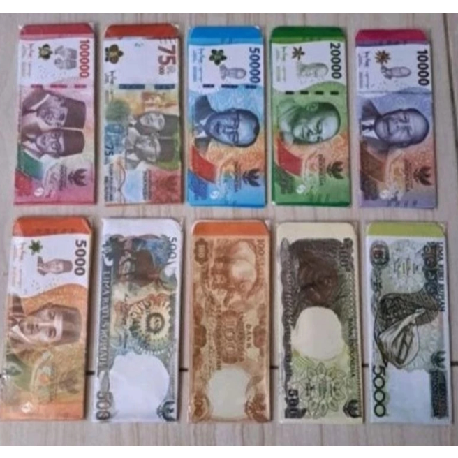 Amplop Lebaran Motif Uang, Angpau Lebaran, Amplop THR Lebaran,