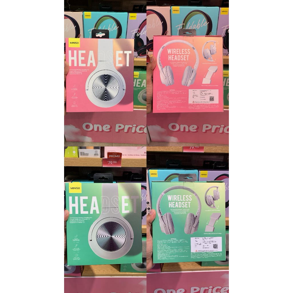 Promo headphone bluetooth miniso model TM053