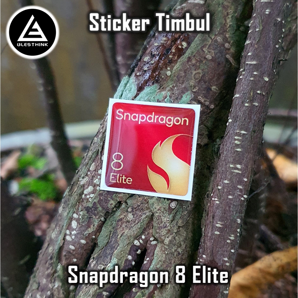 Stiker Timbul Resin Lentur Snapdragon 8 Elite