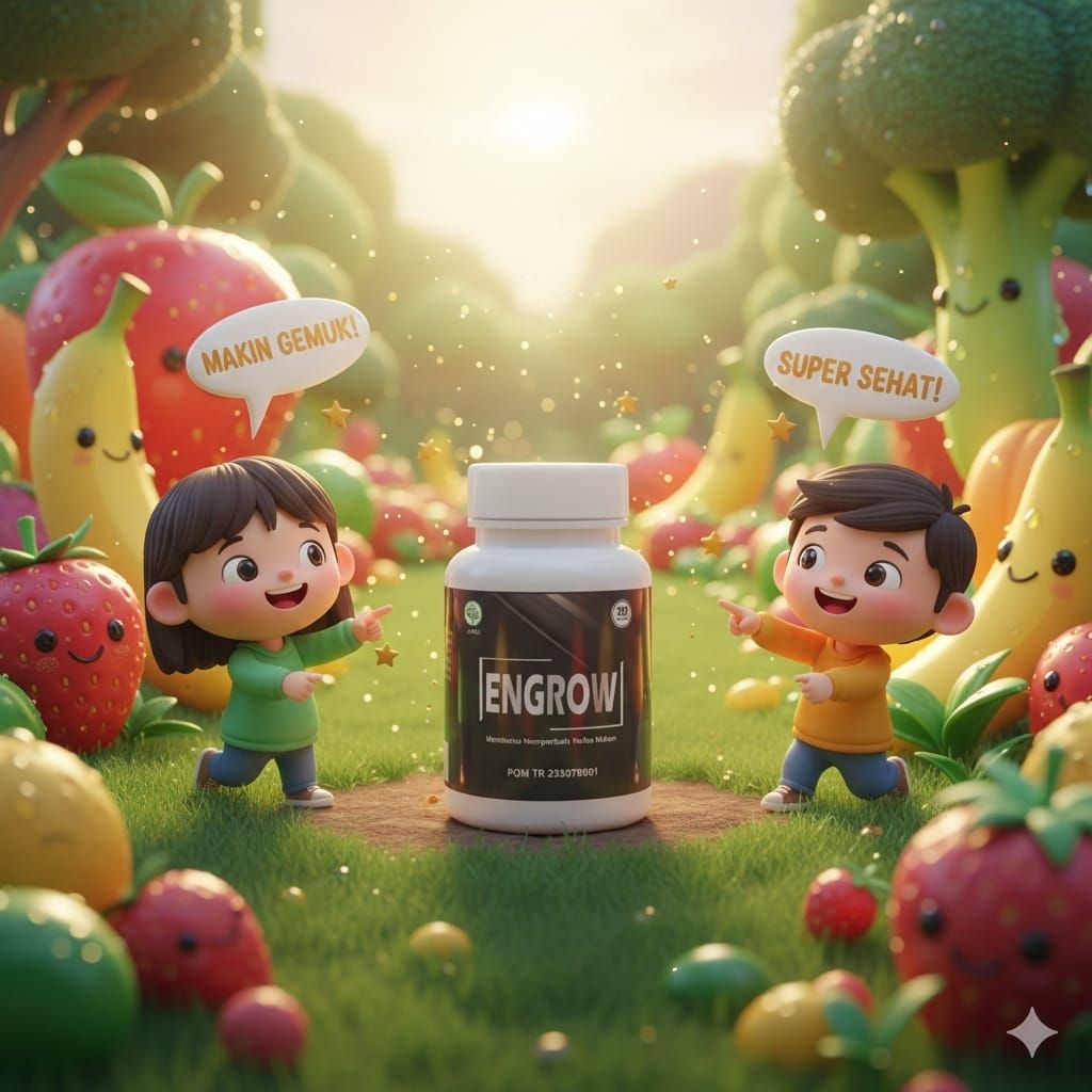 ENGROW KAPSUL PENGGEMUK BADAN DAN PENAMBAH BERAT BADAN BPOM HALAL