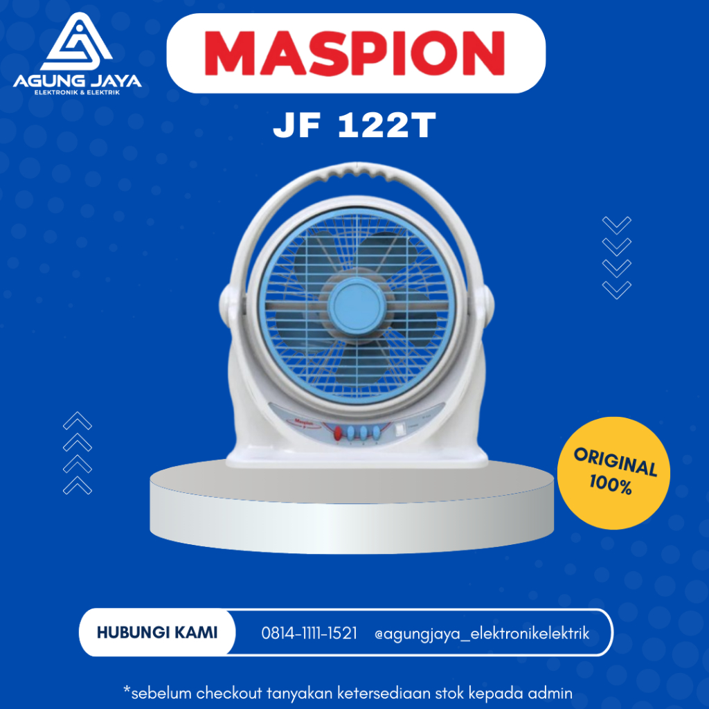 Maspion Kipas Angin Kotak Box Fan 10 Inch JF-122 JF 122