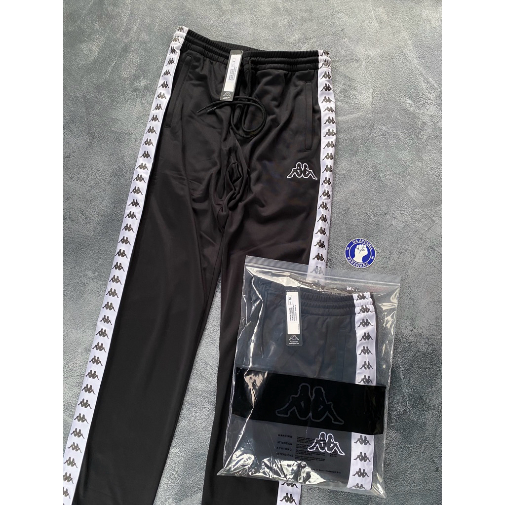 READY STOK KAPPA TRACKPANTS BLACK ORIGINAL 100%
