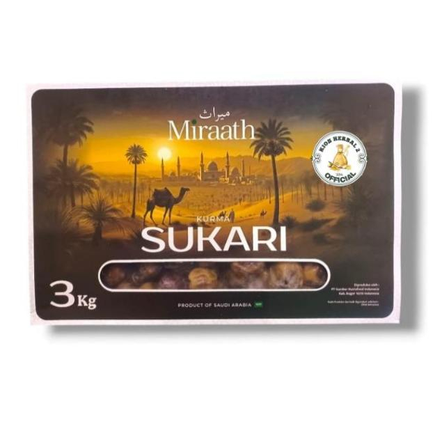 MIRAATH - Kurma Sukari 3kg,kurma,buah,buah kurma